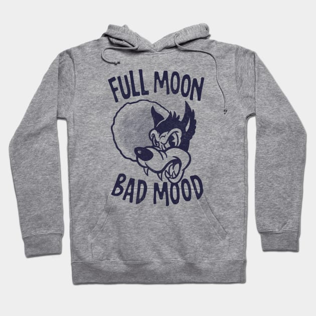 Full Moon Bad Mood (mono) Hoodie by GiMETZCO!